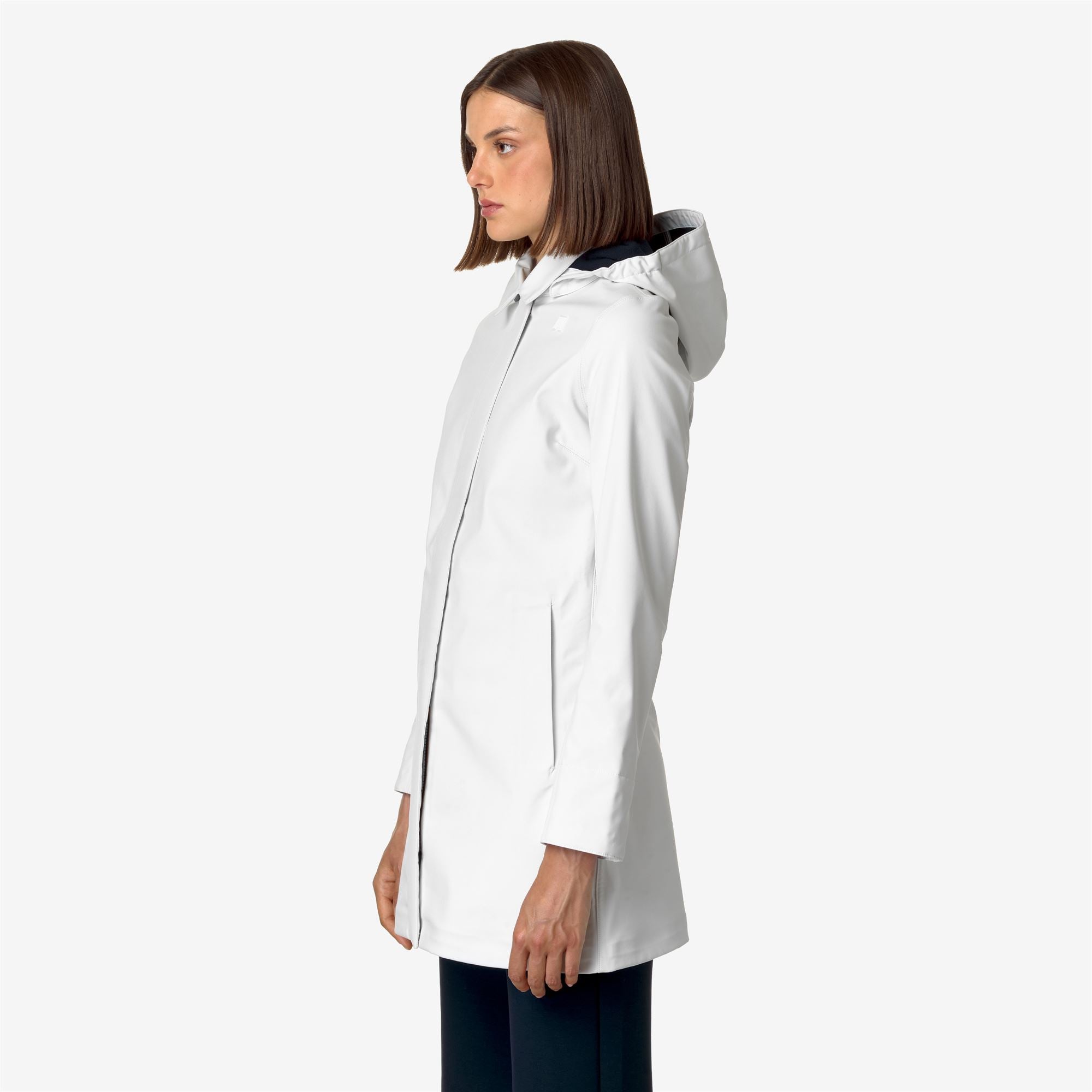 Jackets_WOMAN_MATHY BONDED_3/4 Length_White G-Blue D - Commercial 5