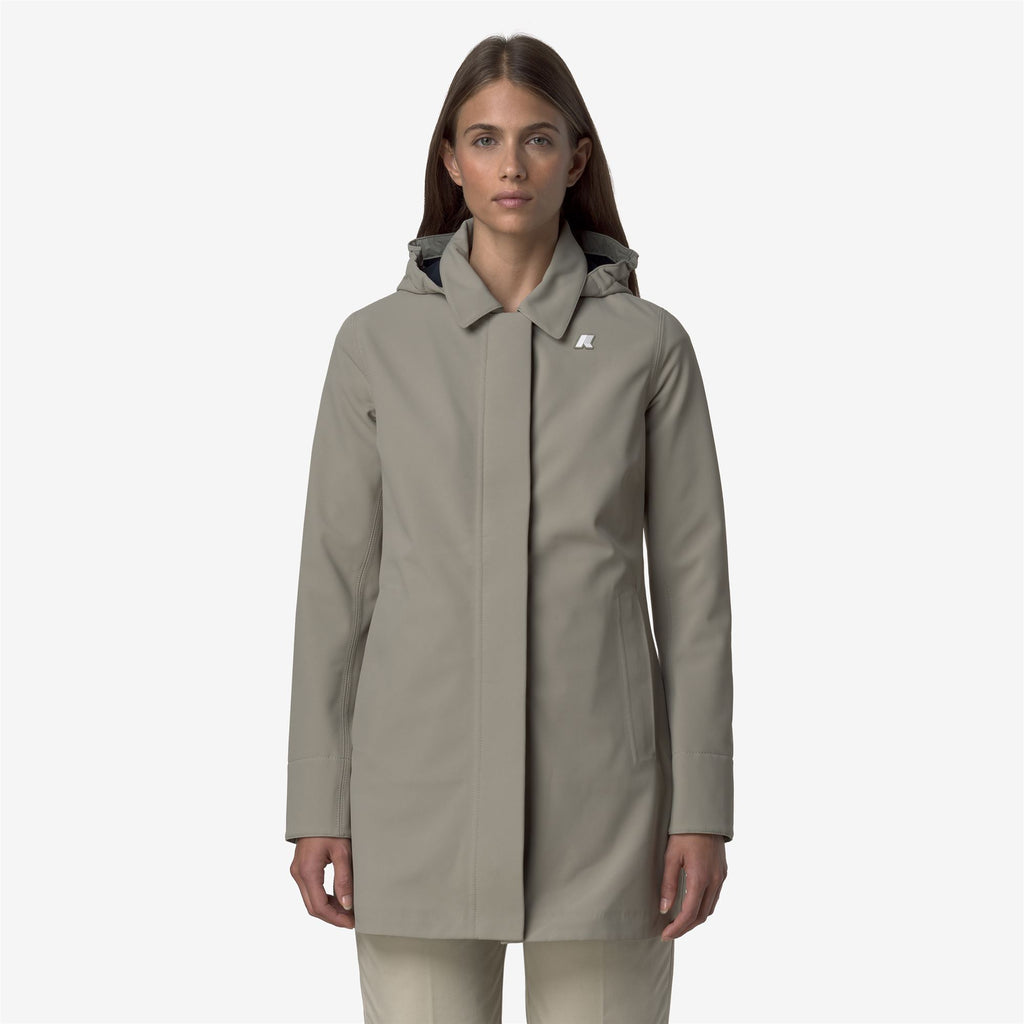 Jackets_WOMAN_MATHY BONDED_3/4 Length_Green Oak - Blue Depth - Commercial 4