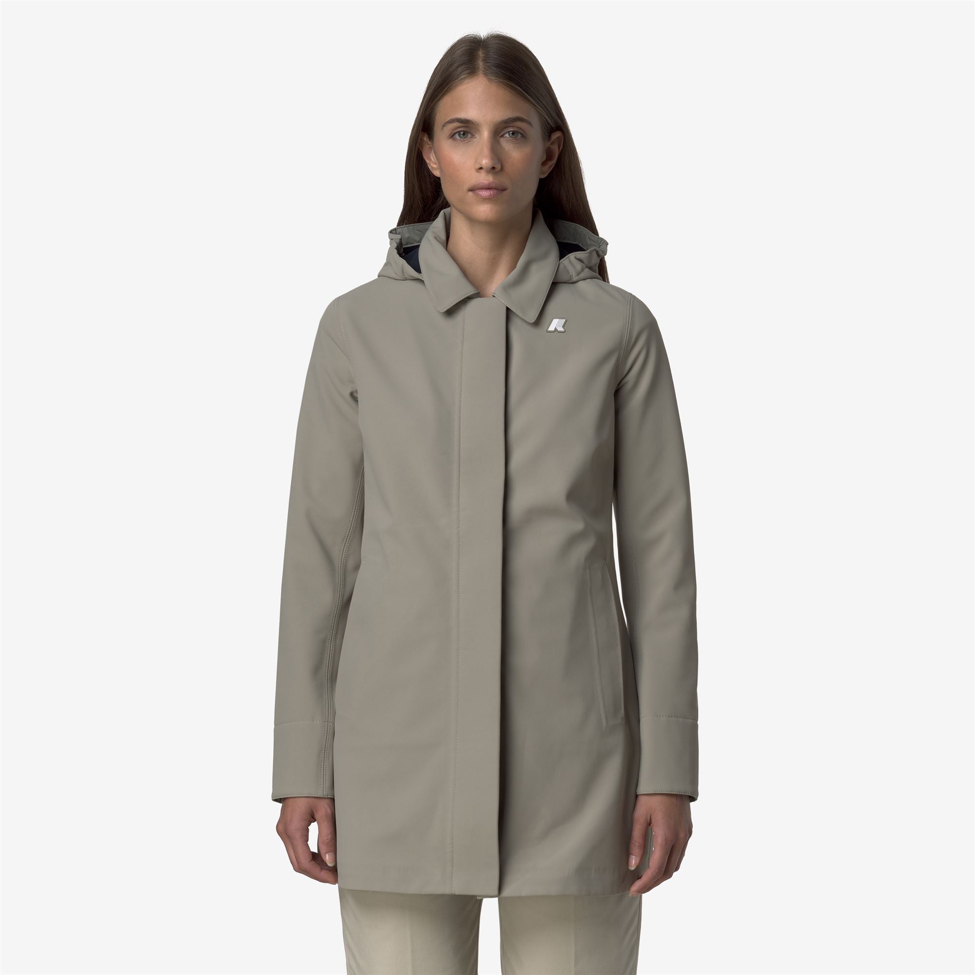 Jackets_WOMAN_MATHY BONDED_3/4 Length_Green Oak - Blue Depth - Commercial 4