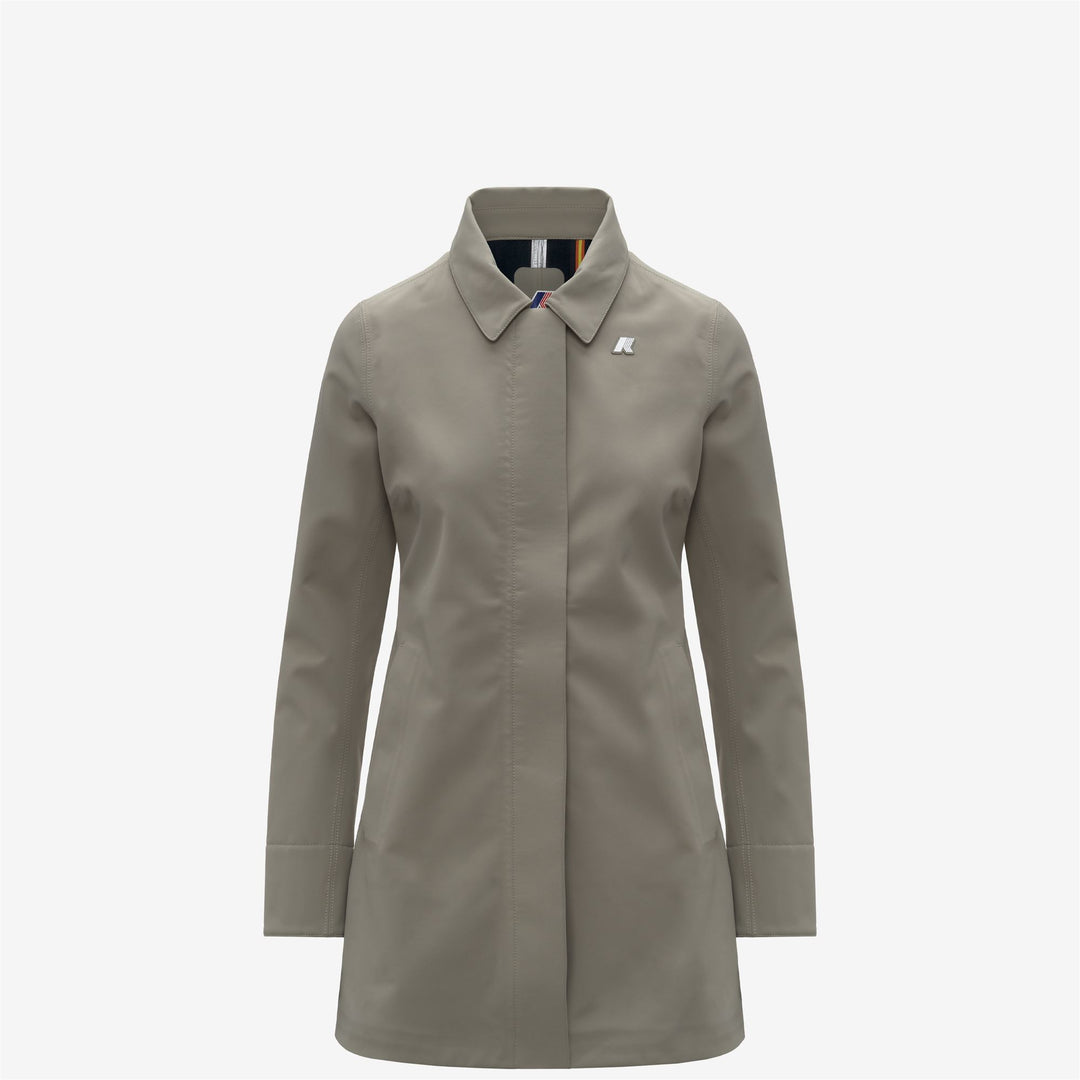 Chaqueta impermeable tipo gabardina de 3/4 para mujer de Green Oak main