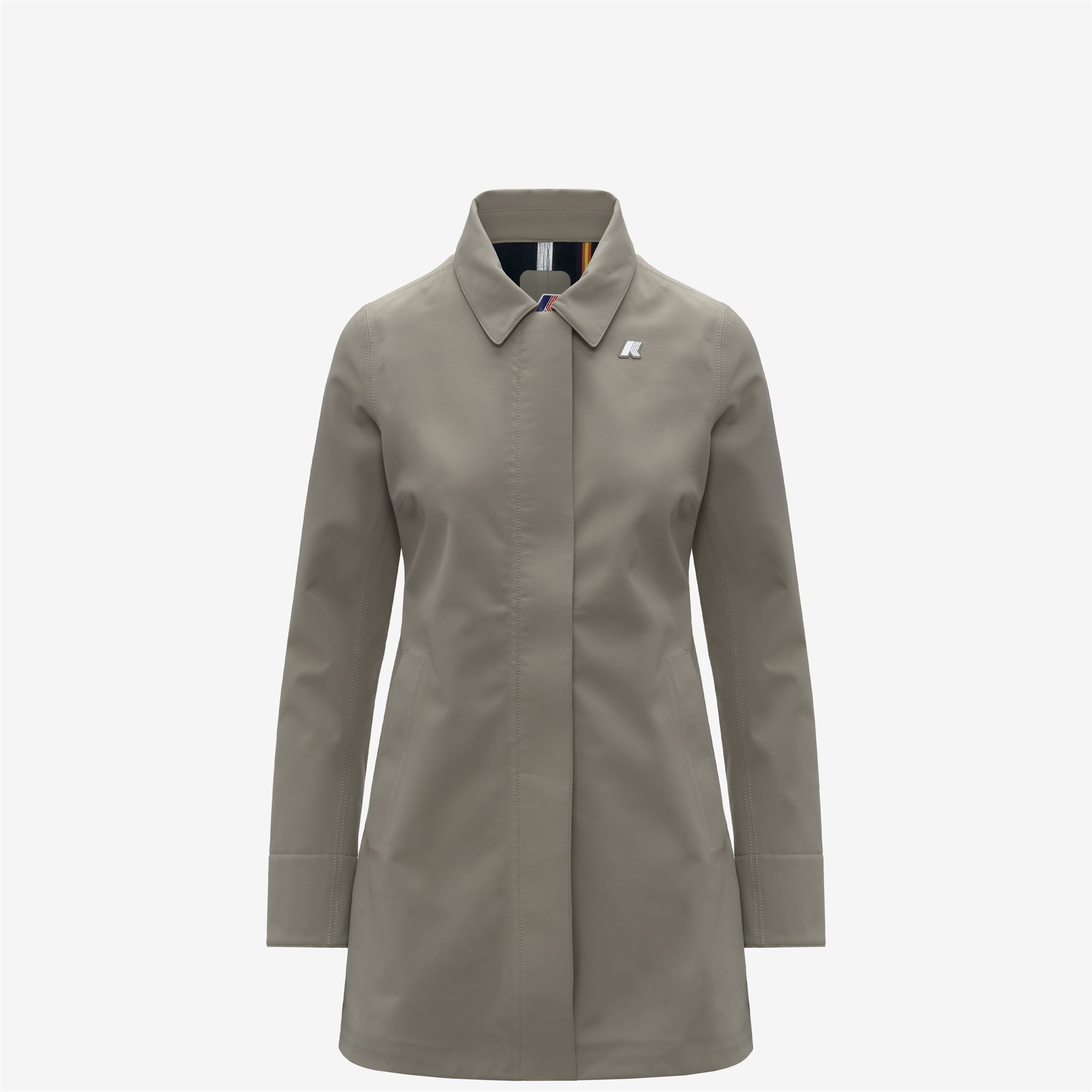 Jackets_WOMAN_MATHY BONDED_3/4 Length_Green Oak - Blue Depth - Commercial 2