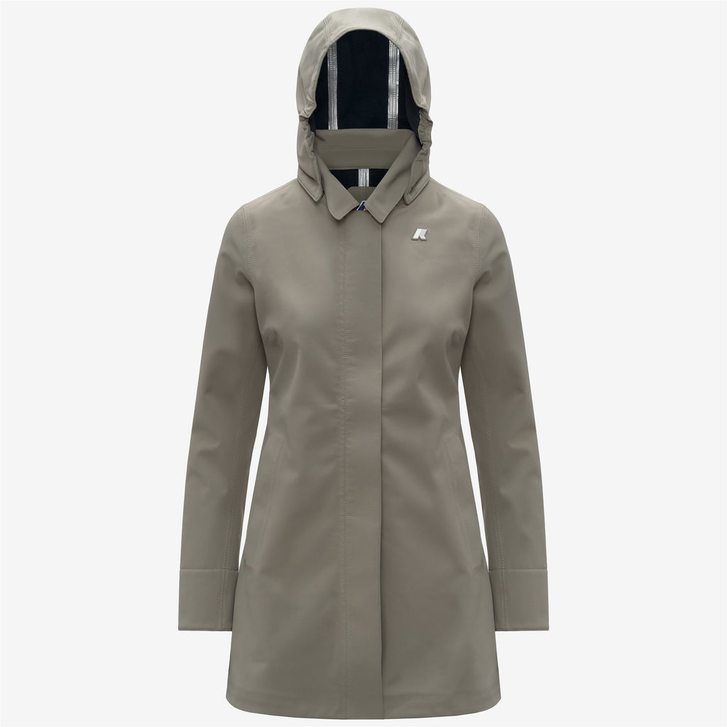 Jackets_WOMAN_MATHY BONDED_3/4 Length_Green Oak - Blue Depth - Commercial 1