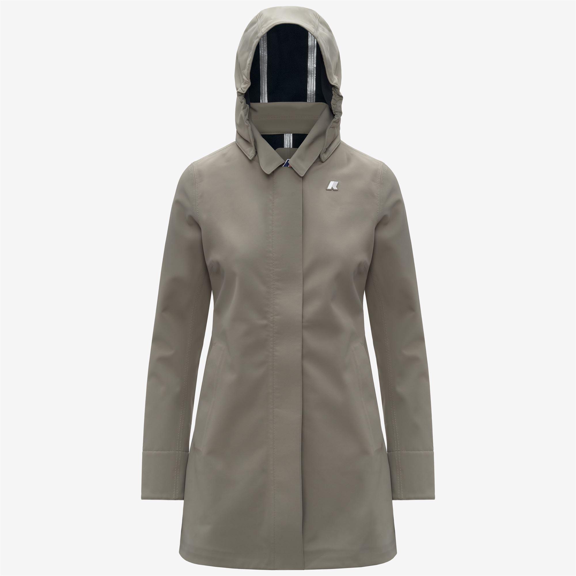 Jackets_WOMAN_MATHY BONDED_3/4 Length_Green Oak - Blue Depth - Commercial 1