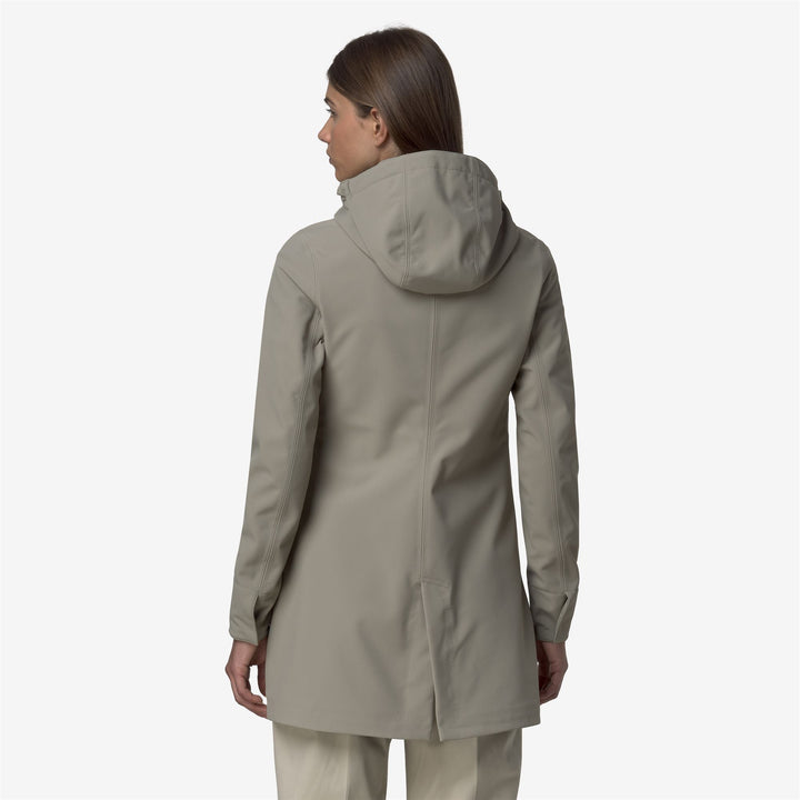 Chaqueta impermeable tipo gabardina de 3/4 para mujer de Green Oak 3
