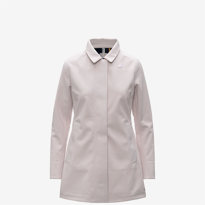 Chaqueta impermeable gris de corte entallado 3/4 para mujer 6