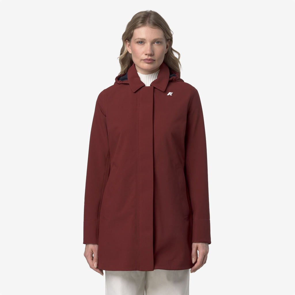 Jackets_WOMAN_MATHY BONDED_3/4 Length_Red Syrah - Blue Depth - Commercial 3