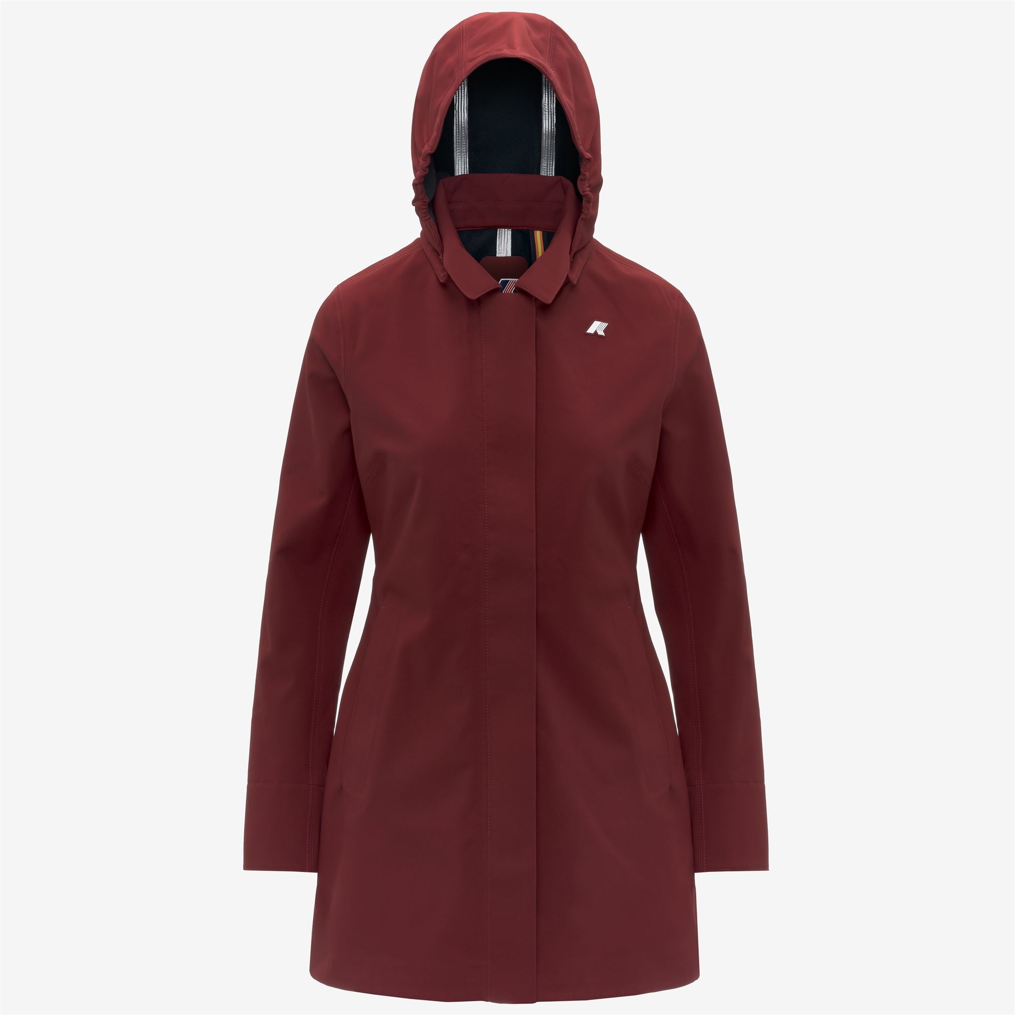 Jackets_WOMAN_MATHY BONDED_3/4 Length_Red Syrah - Blue Depth - Commercial 1