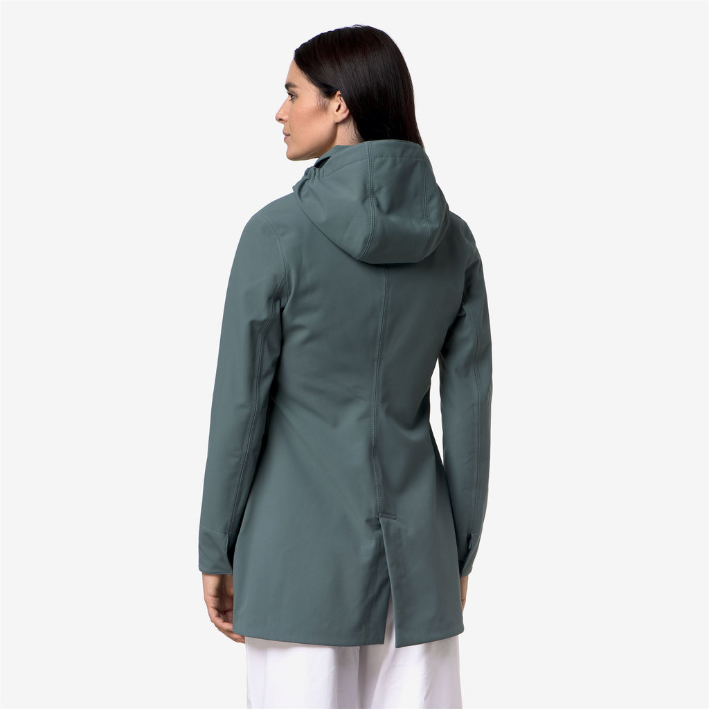 Jackets_Woman_MATHY BONDED_3/4 Length_Green Balsam - Blue Depth - Commercial 6