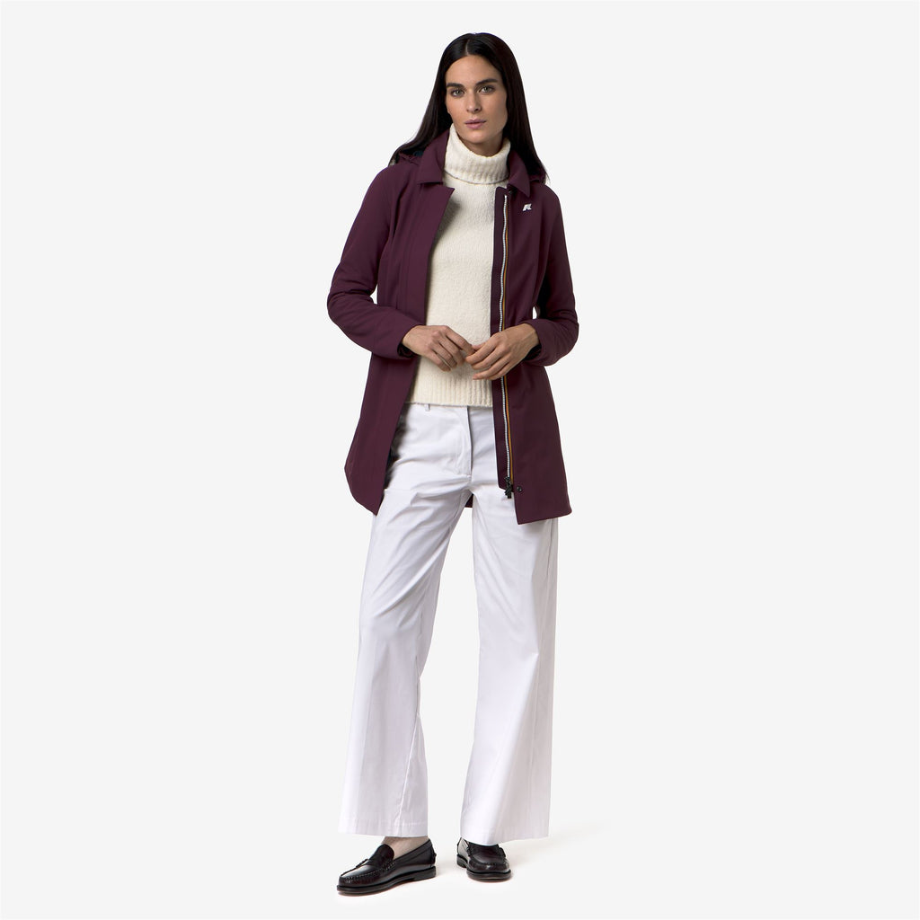 Jackets_Woman_MATHY BONDED_3/4 Length_Violet Mauve Wine - Blue Depth - Commercial 7