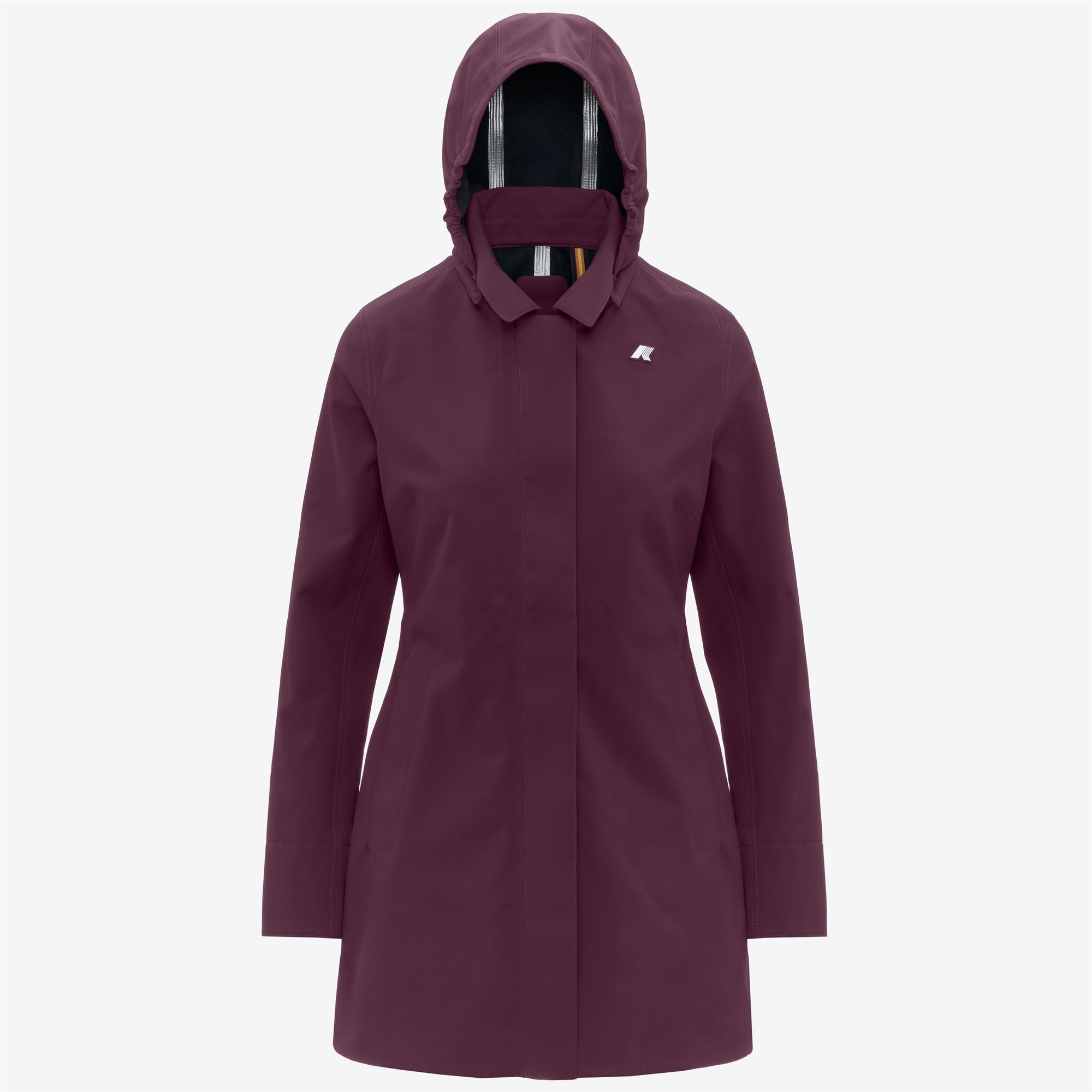Jackets_Woman_MATHY BONDED_3/4 Length_Violet Mauve Wine - Blue Depth - Commercial 1