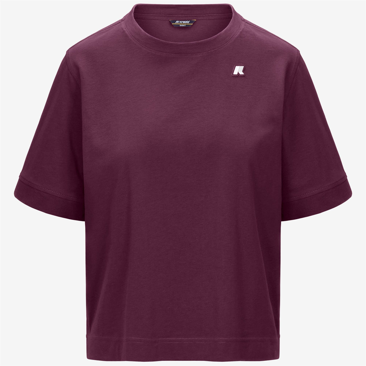 T-Shirts & Top_Woman_SELUNE JERSEY_T-Shirt_Violet Mauve Wine - Commercial 1