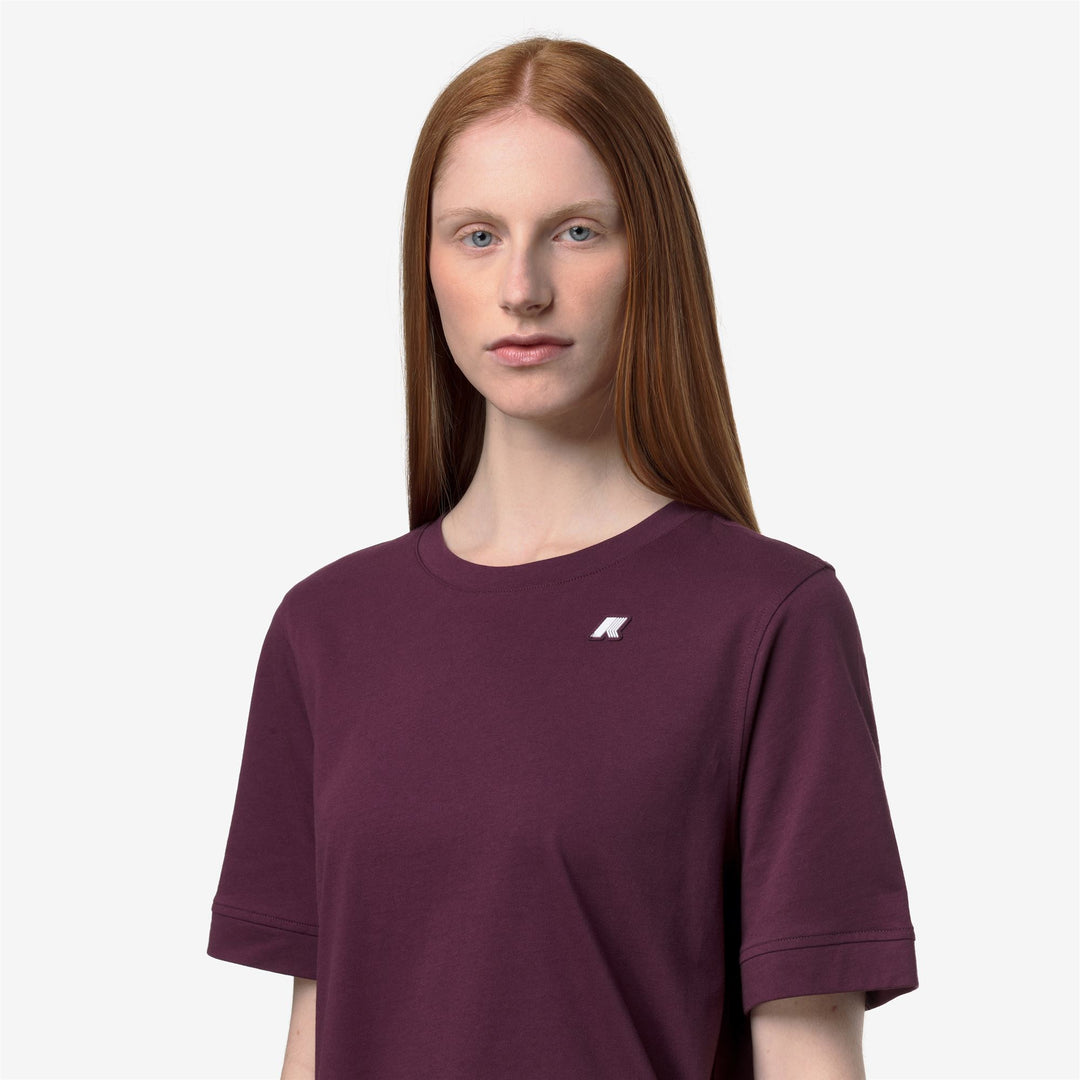 SELUNE JERSEY - T-ShirtsTop - T-Shirt - Woman - VIOLET MAUVE WINE main