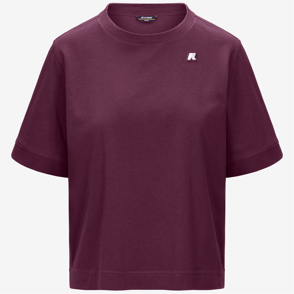 T-Shirts & Top_Woman_SELUNE JERSEY_T-Shirt_Violet Mauve Wine - Commercial 1