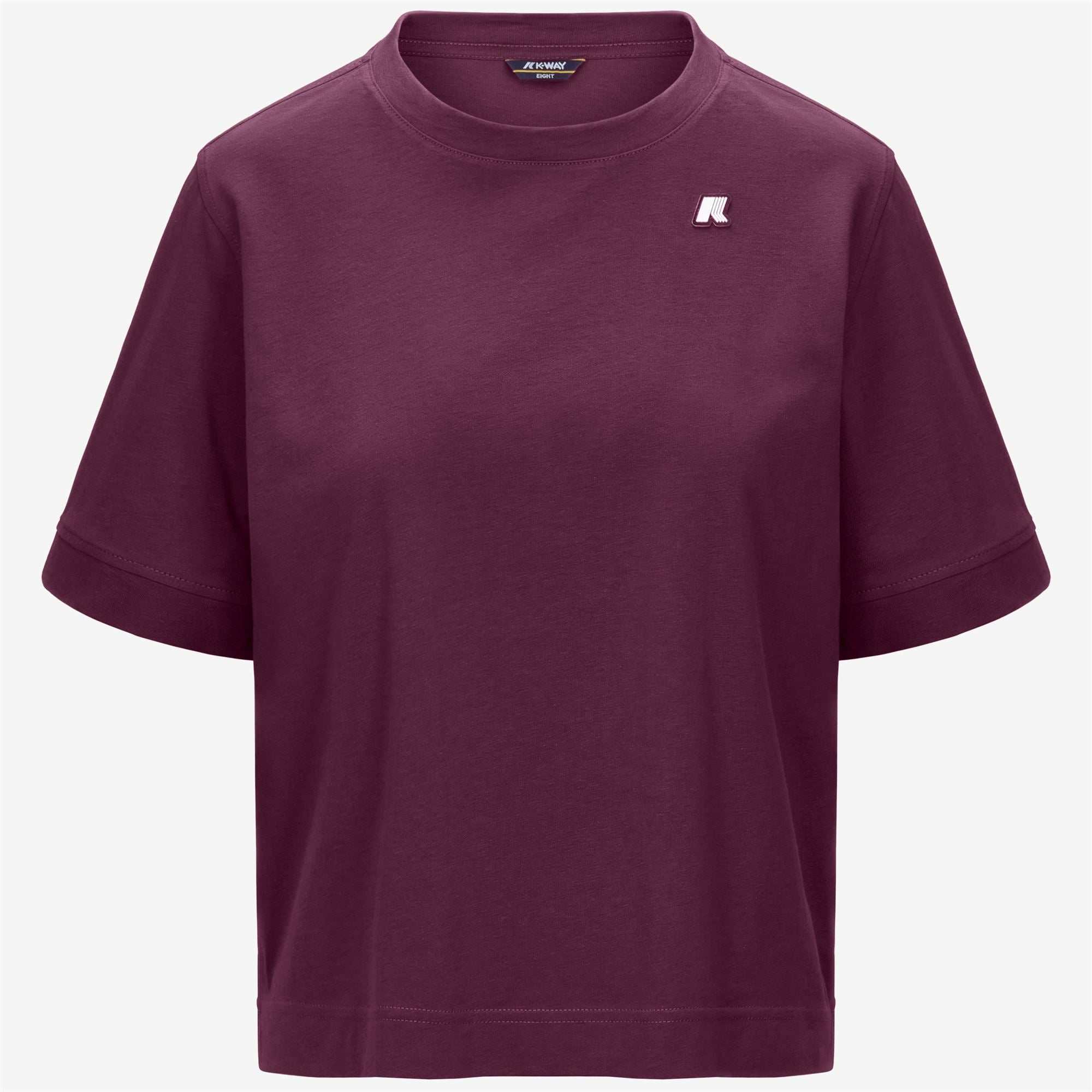 T-Shirts & Top_Woman_SELUNE JERSEY_T-Shirt_Violet Mauve Wine - Commercial 1