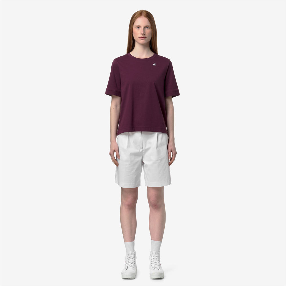 SELUNE JERSEY - T-ShirtsTop - T-Shirt - Woman - VIOLET MAUVE WINE 02