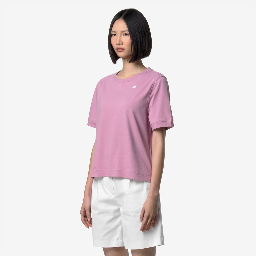 T-Shirts & Top_Woman_SELUNE JERSEY_T-Shirt_Violet Glicine - Commercial 5