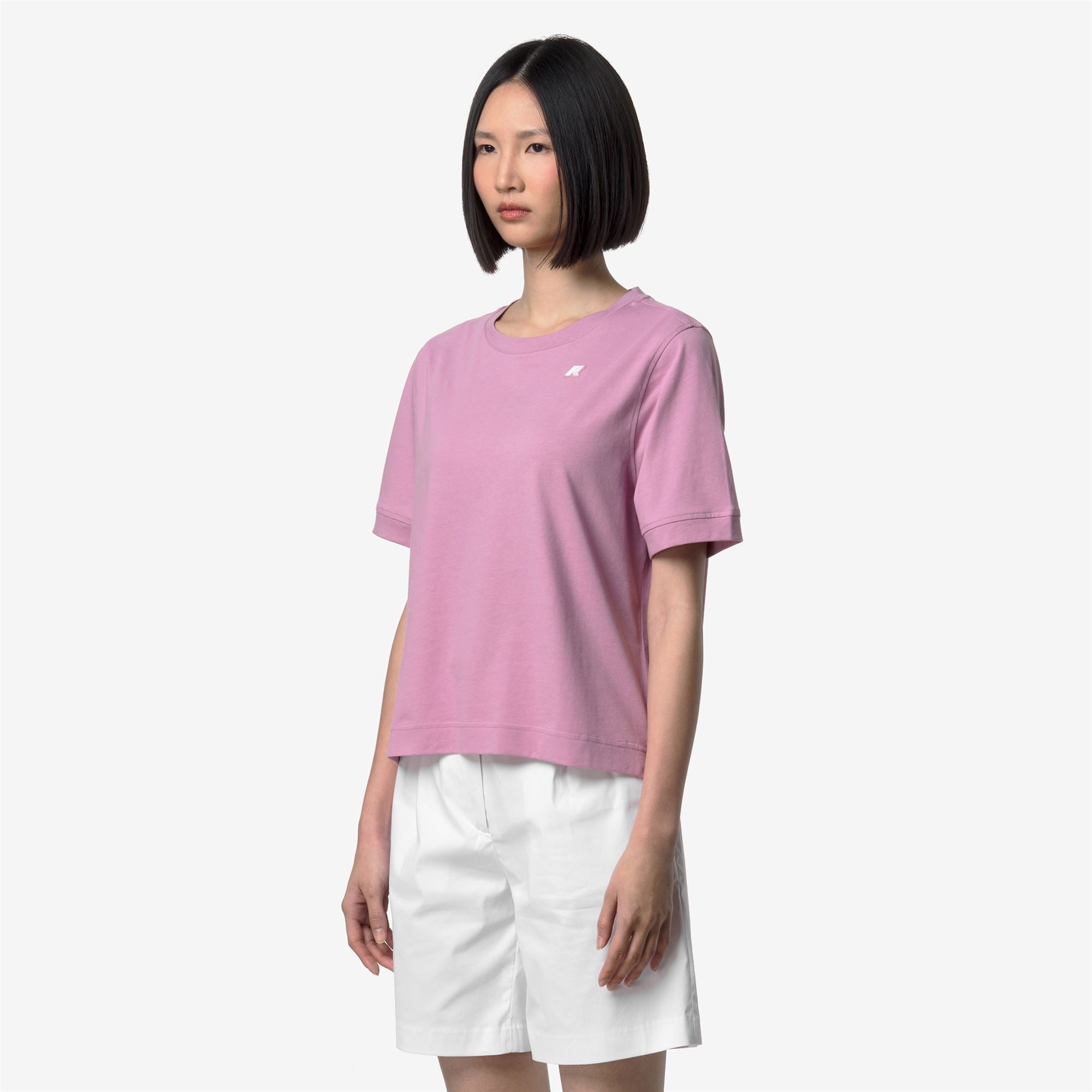 T-Shirts & Top_Woman_SELUNE JERSEY_T-Shirt_Violet Glicine - Commercial 5