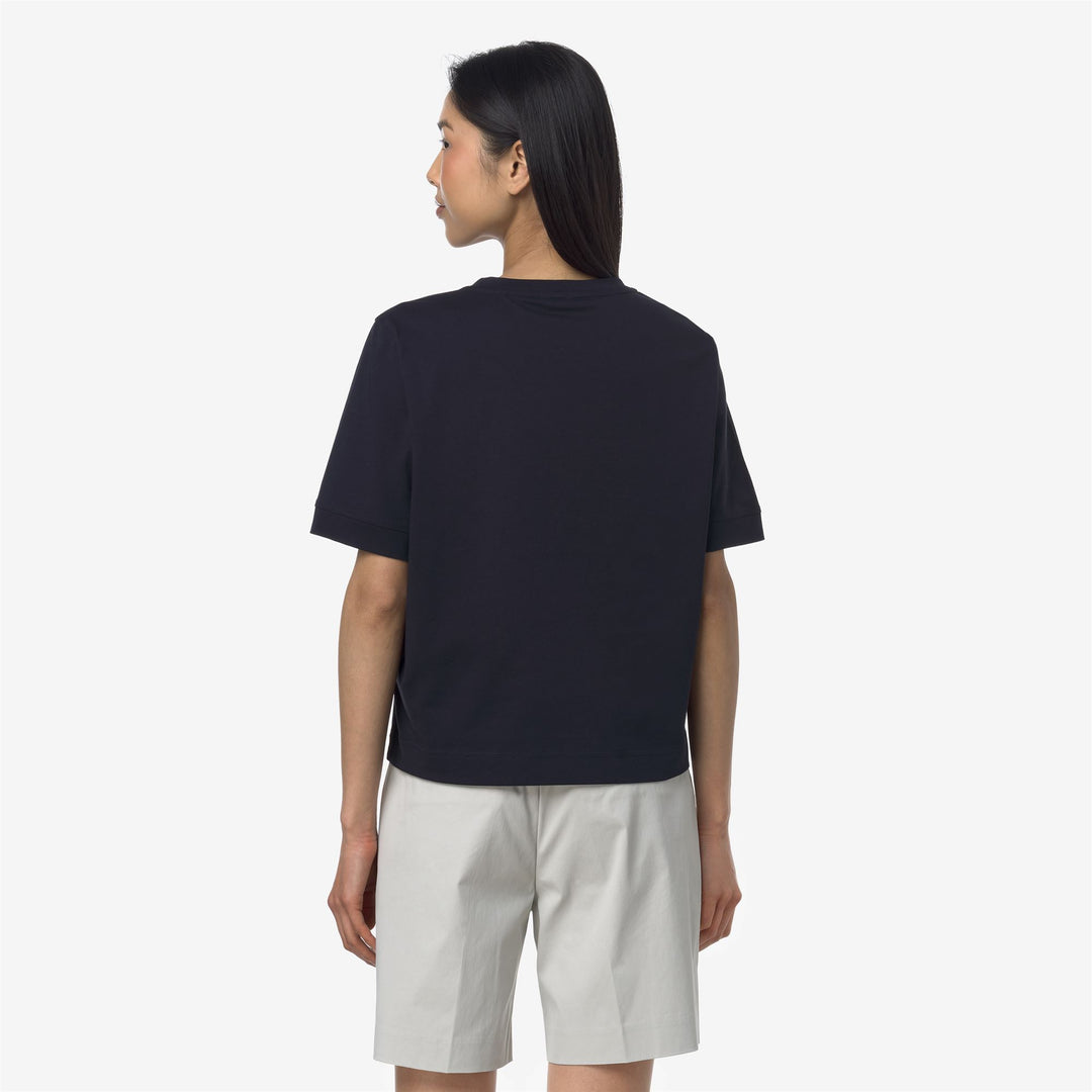 Blue Women's Casual Cotton T-Shirt with Boxy Cut main