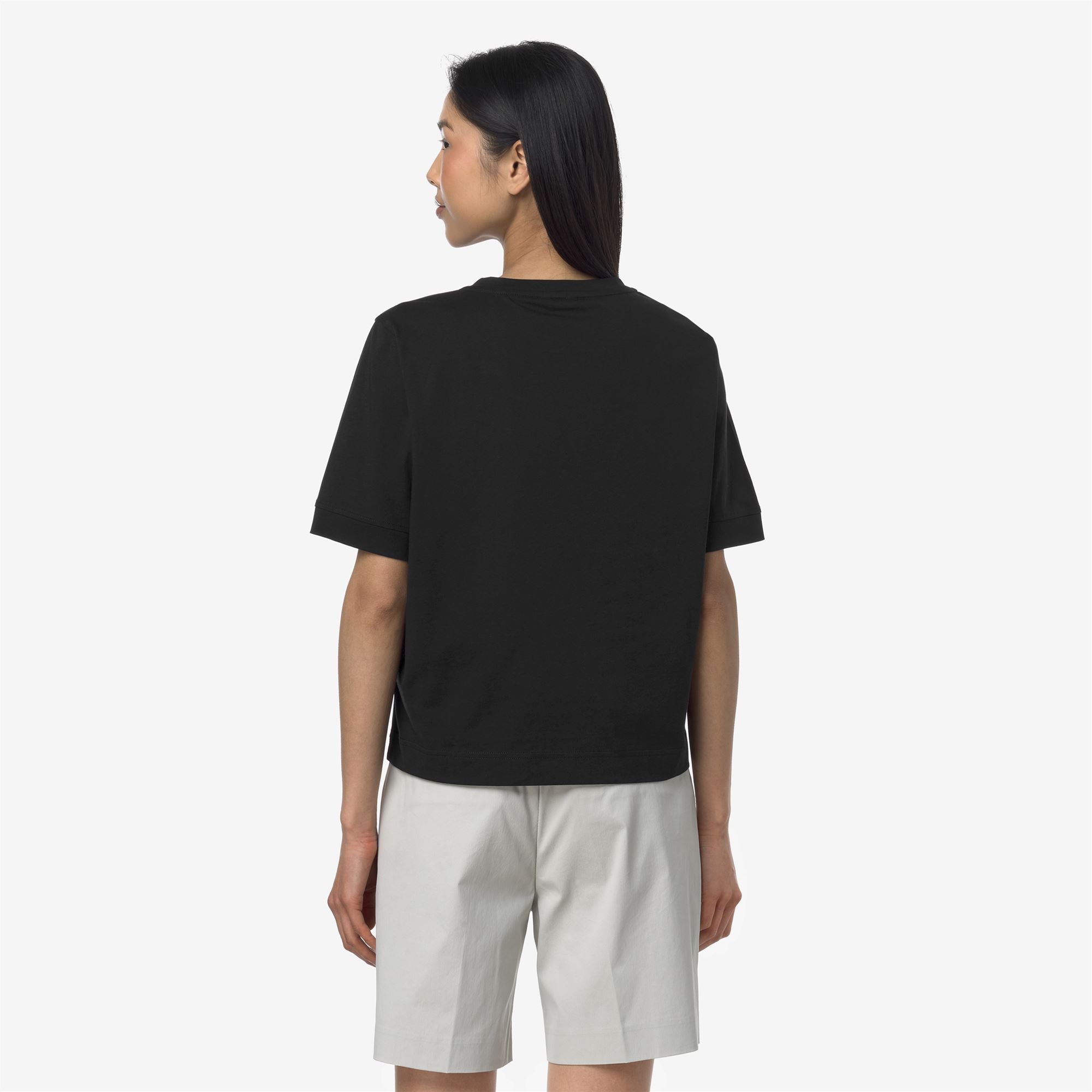 T-Shirts & Top_WOMAN_SELUNE JERSEY_T-Shirt_Black Pure - Commercial 6
