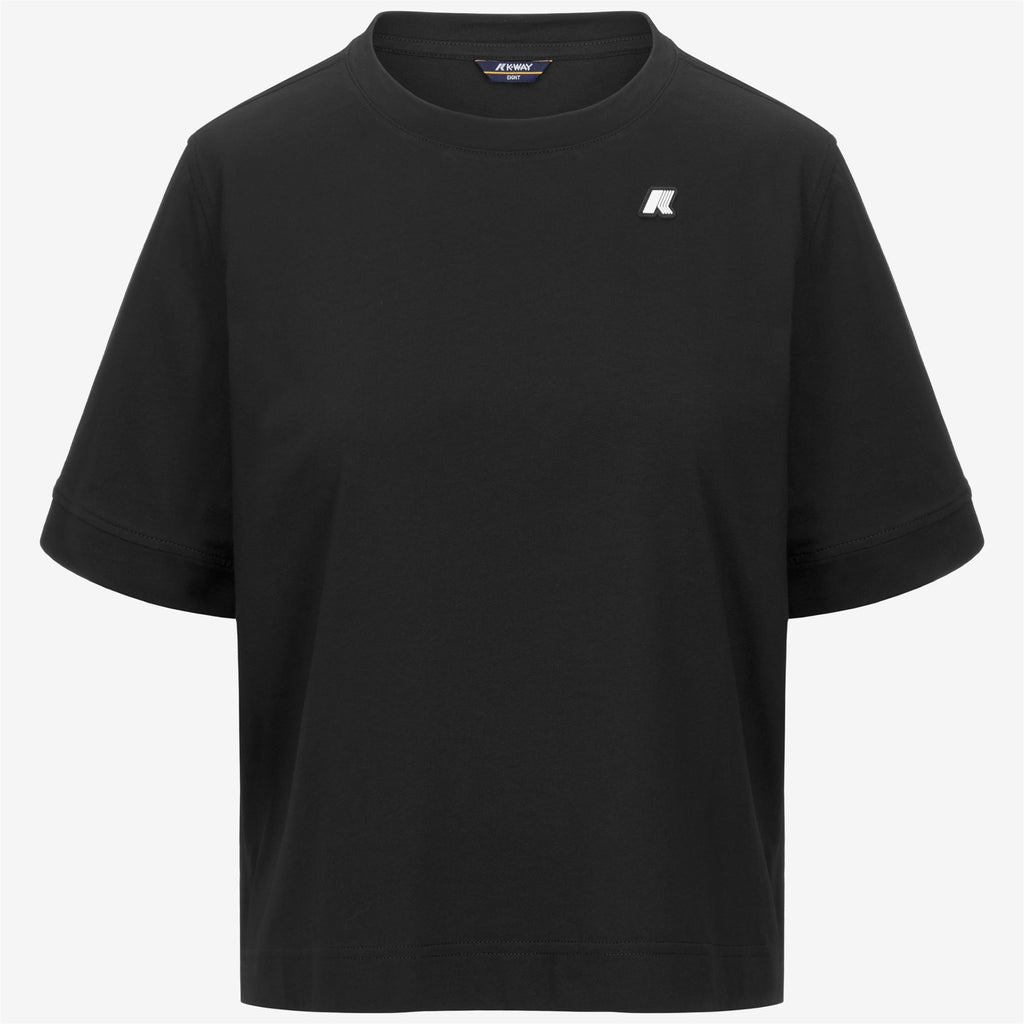 T-Shirts & Top_WOMAN_SELUNE JERSEY_T-Shirt_Black Pure - Commercial 1