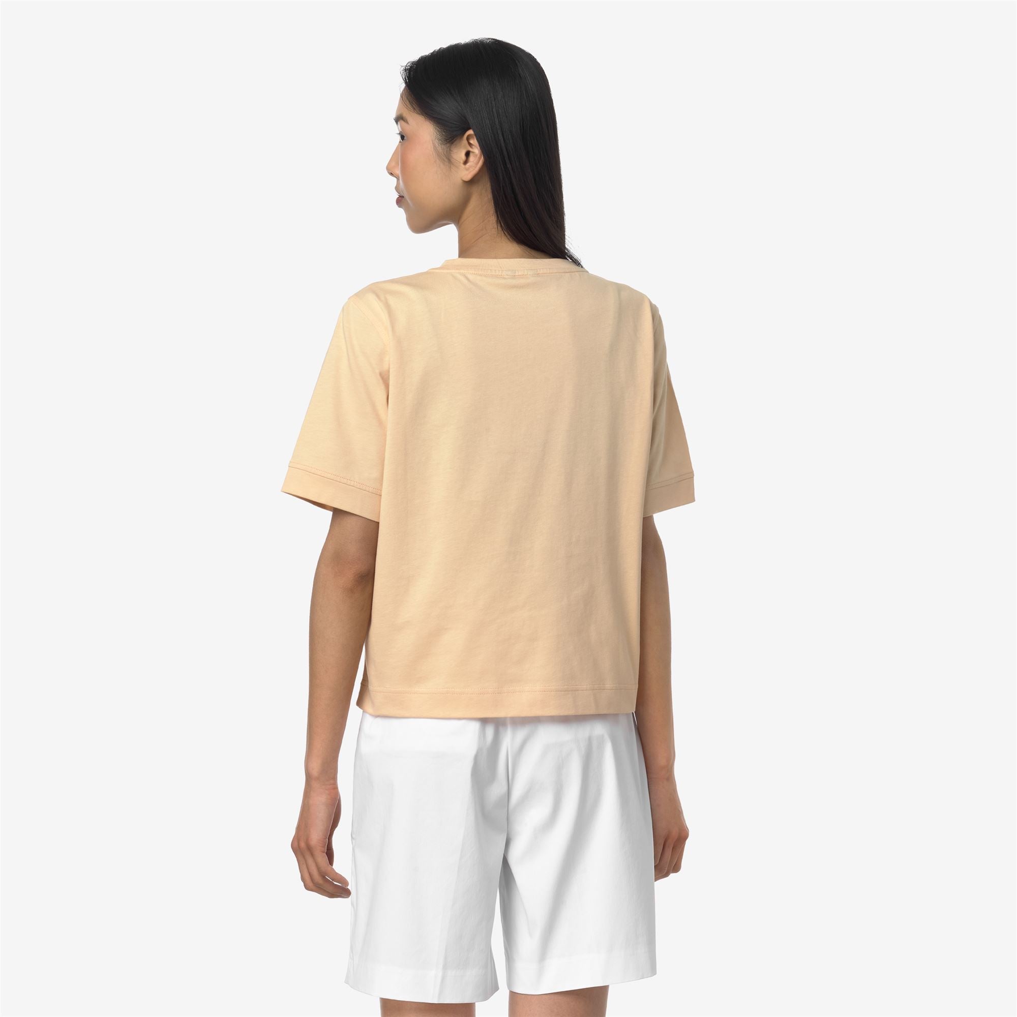 T-Shirts & Top_WOMAN_SELUNE JERSEY_T-Shirt_Beige Sheepskin - Commercial 6