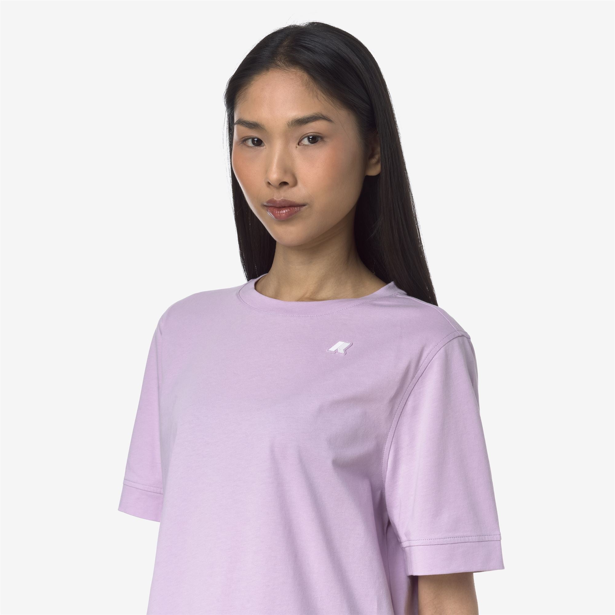 T-Shirts & Top_WOMAN_SELUNE JERSEY_T-Shirt_Violet Lt Lilac - Commercial 7
