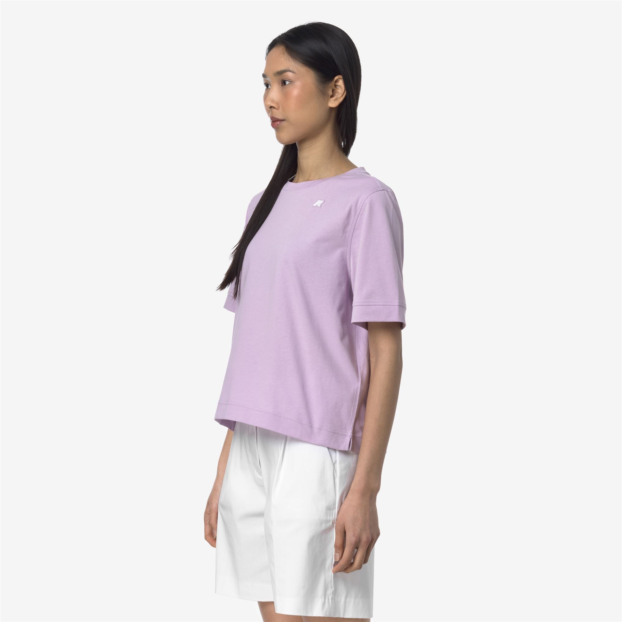 T-Shirts & Top_WOMAN_SELUNE JERSEY_T-Shirt_Violet Lt Lilac - Commercial 5