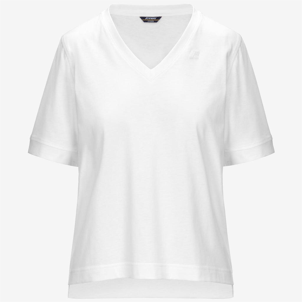 T-Shirts & Top_WOMAN_LEDA JERSEY_T-Shirt_White - Commercial 1