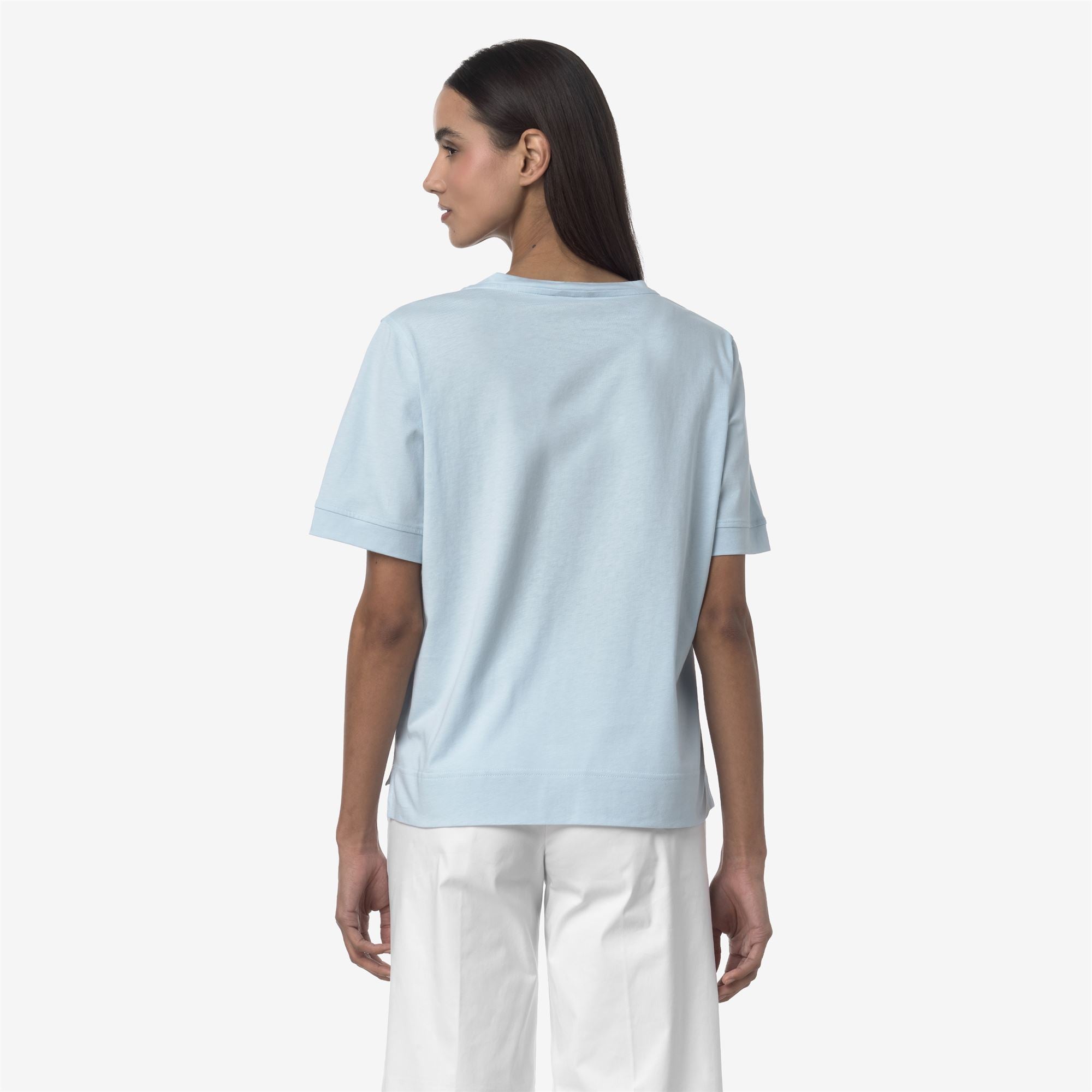 T-Shirts & Top_WOMAN_LEDA JERSEY_T-Shirt_Blue Baby - Commercial 6