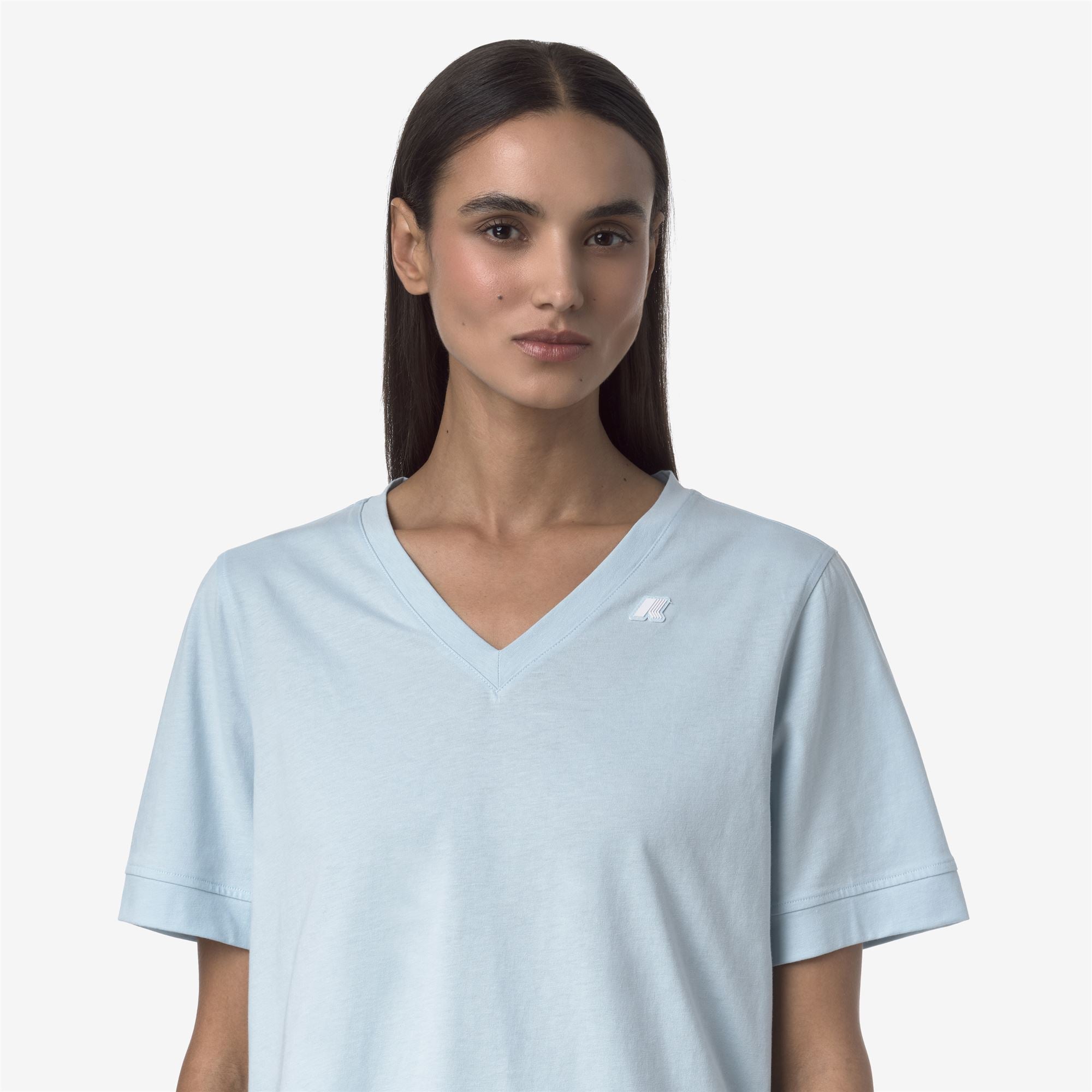 T-Shirts & Top_WOMAN_LEDA JERSEY_T-Shirt_Blue Baby - Commercial 7