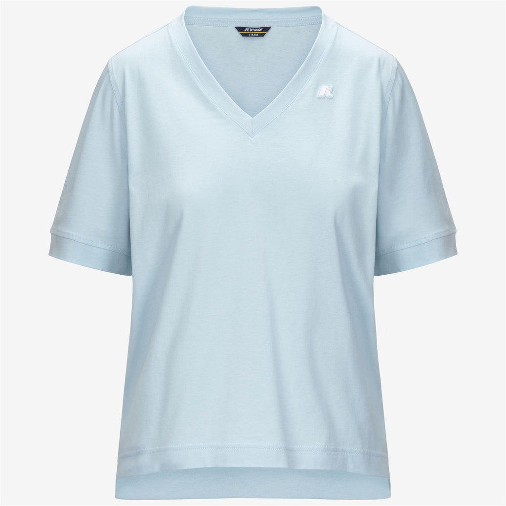 T-Shirts & Top_WOMAN_LEDA JERSEY_T-Shirt_Blue Baby - Commercial 1