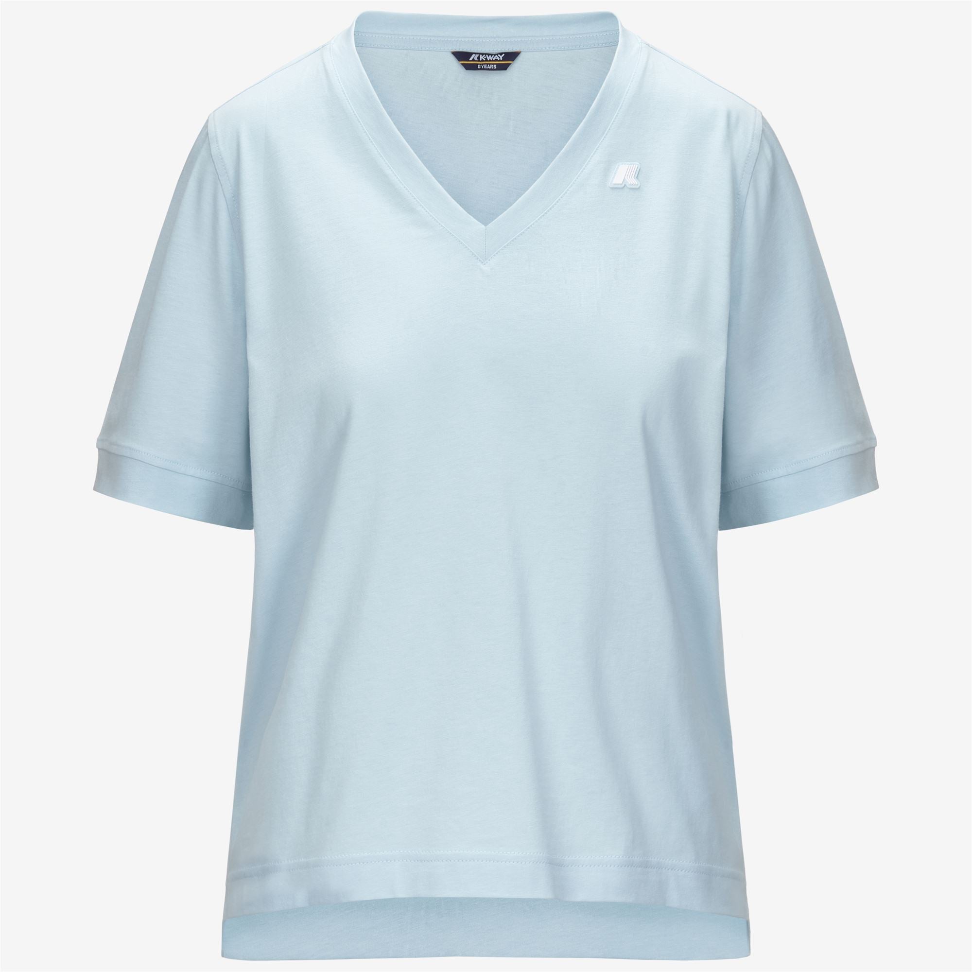 T-Shirts & Top_WOMAN_LEDA JERSEY_T-Shirt_Blue Baby - Commercial 1