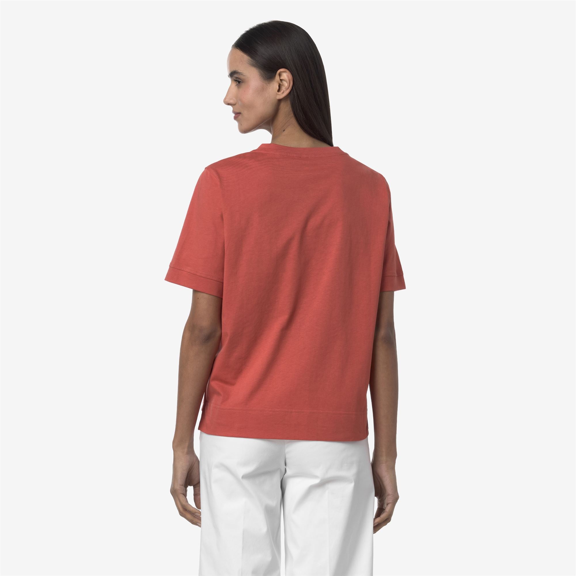 T-Shirts & Top_WOMAN_LEDA JERSEY_T-Shirt_Red Jasper - Commercial 6