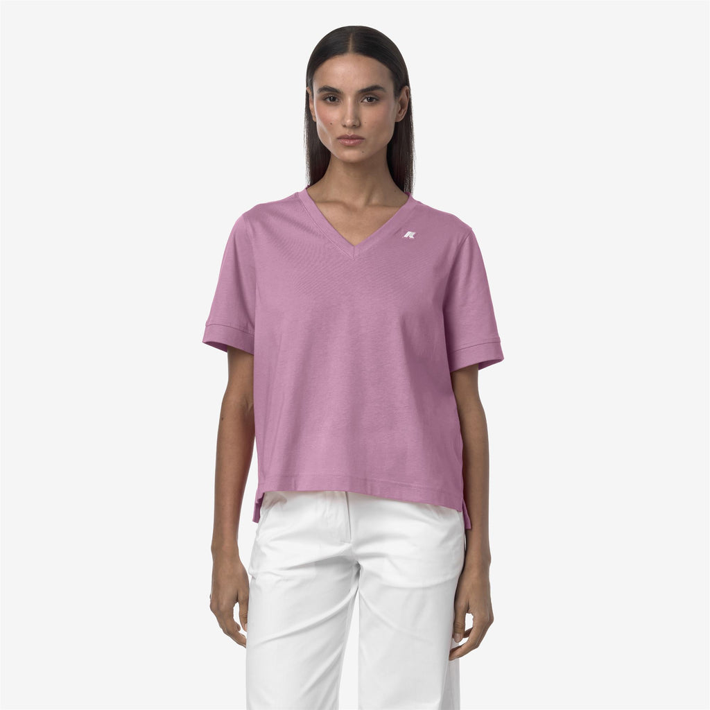 T-Shirts & Top_Woman_LEDA JERSEY_T-Shirt_Violet Glicine - Commercial 4