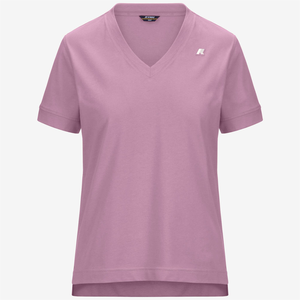T-Shirts & Top_Woman_LEDA JERSEY_T-Shirt_Violet Glicine - Commercial 1