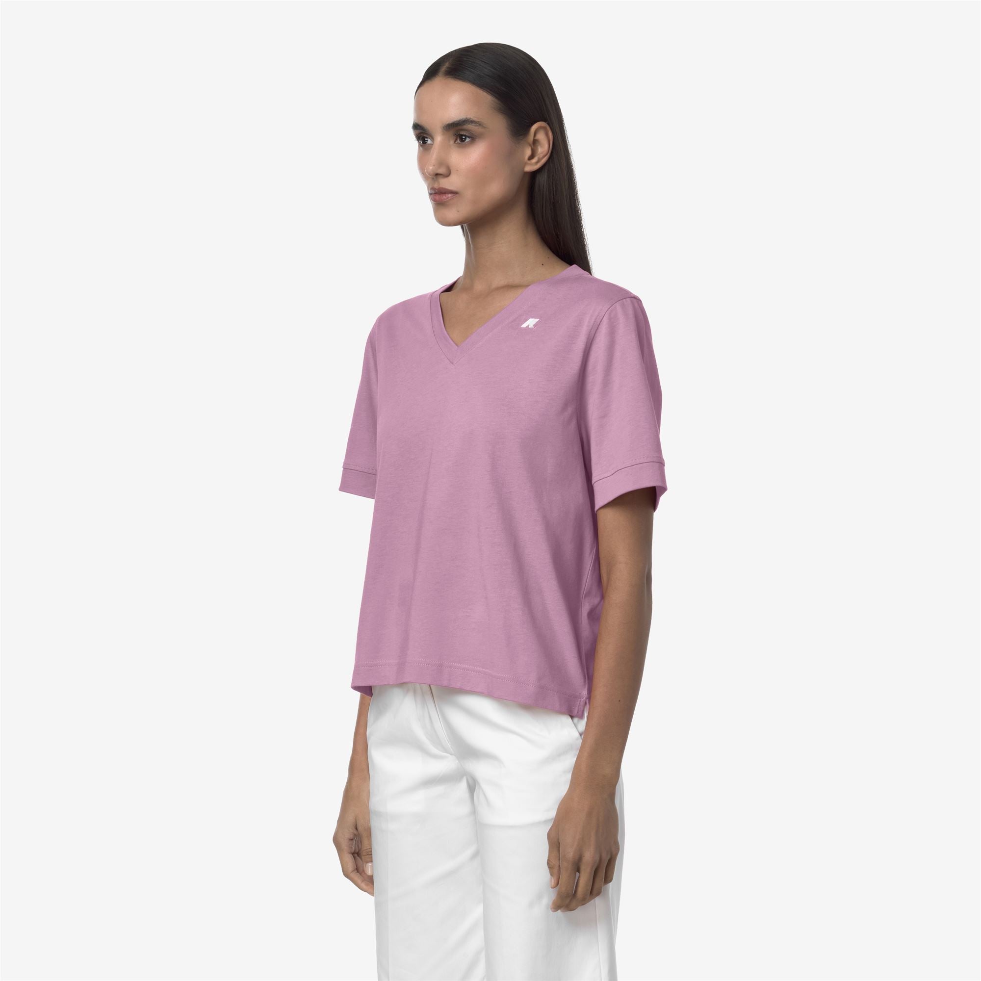 T-Shirts & Top_Woman_LEDA JERSEY_T-Shirt_Violet Glicine - Commercial 5