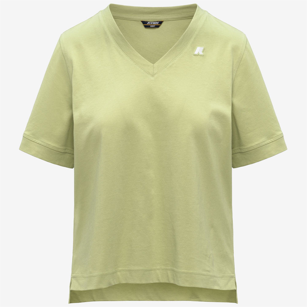 T-Shirts & Top_Woman_LEDA JERSEY_T-Shirt_Green Dk Lime - Commercial 1