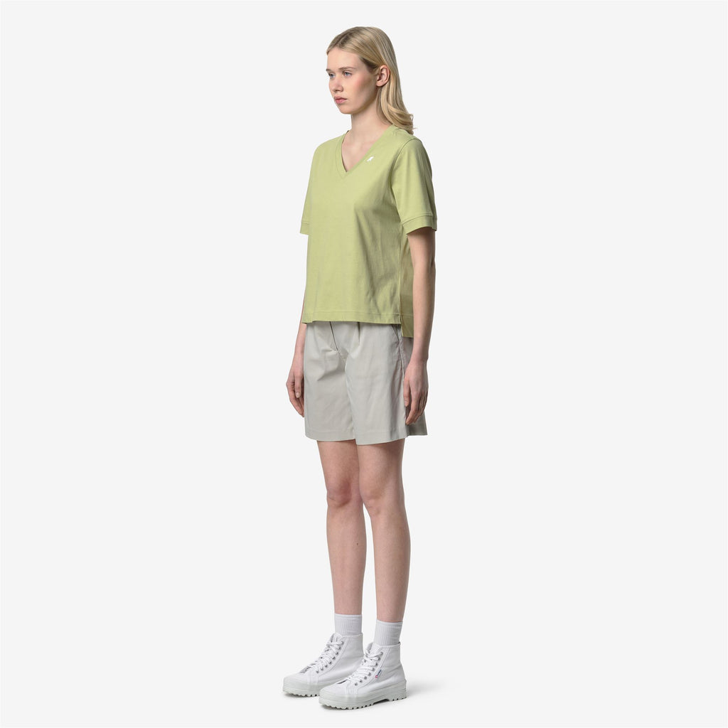 T-Shirts & Top_Woman_LEDA JERSEY_T-Shirt_Green Dk Lime - Commercial 5