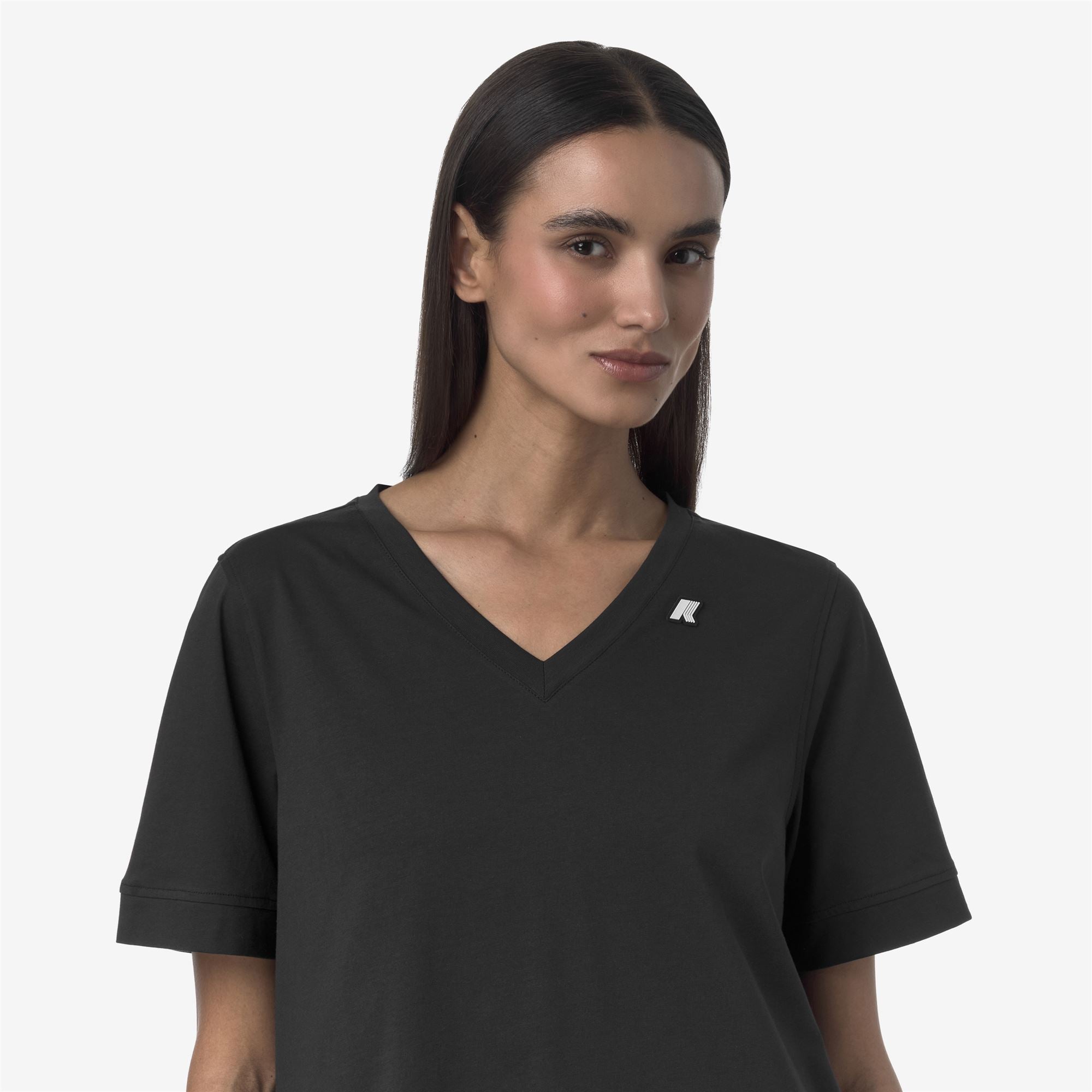 T-Shirts & Top_WOMAN_LEDA JERSEY_T-Shirt_Black Pure - Commercial 7