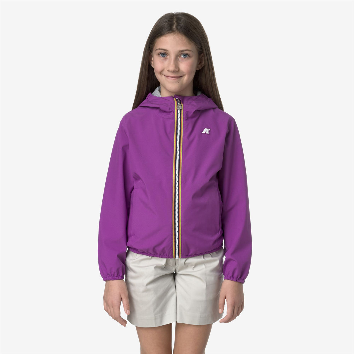 Jackets_GIRL_P. LILY STRETCH POLY JERSEY_Short_Violet - Commercial 4