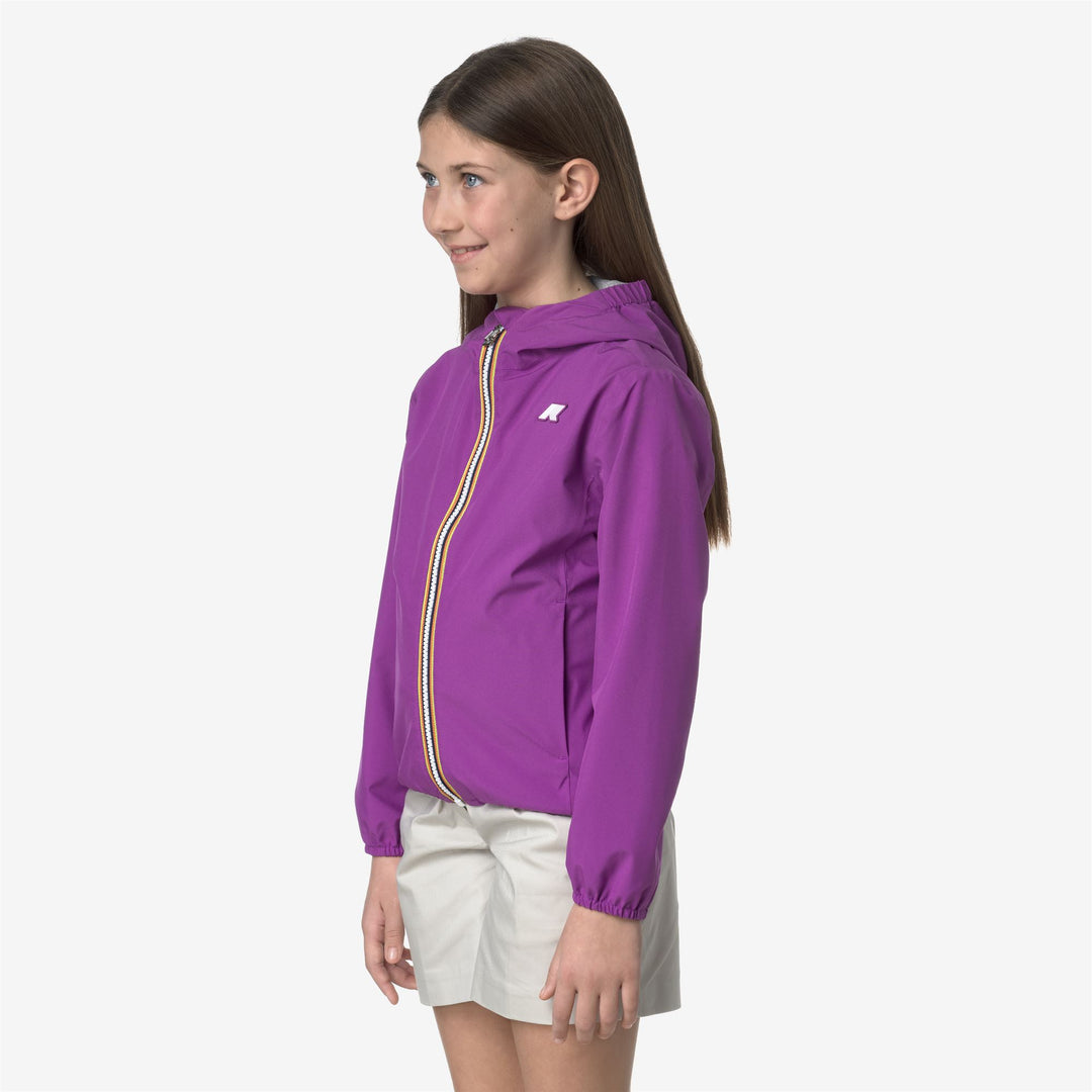 Chaqueta corta impermeable para niñas Violet con forro de jersey suave main
