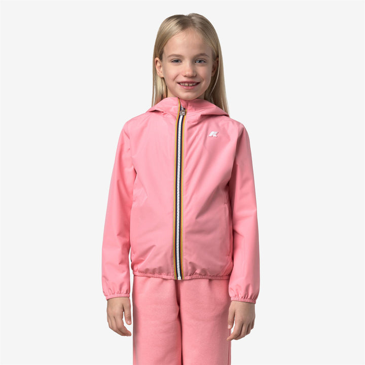 P. LILY STRETCH POLY JERSEY - Jackets - Short - Girl - PINK GERANIUM 3