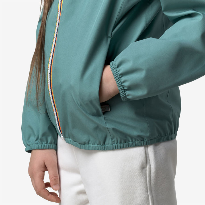 P. LILY STRETCH POLY JERSEY - Jackets - Short - Girl - GREEN MINE 2
