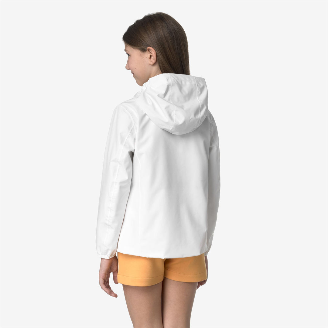 Giacca Impermeabile Media Grigia Bianca per Ragazze per Mete Variabili main