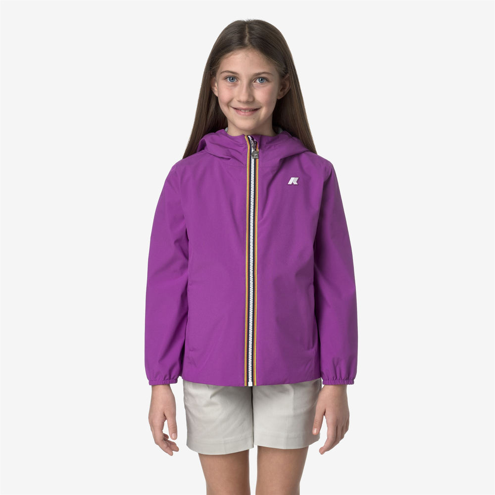 Violet Girls' Mid Waterproof Jacket for Variable Weather 02