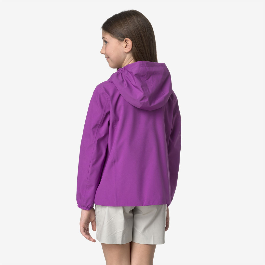 Giacca Impermeabile Viola per Ragazze per Mete Variabili main