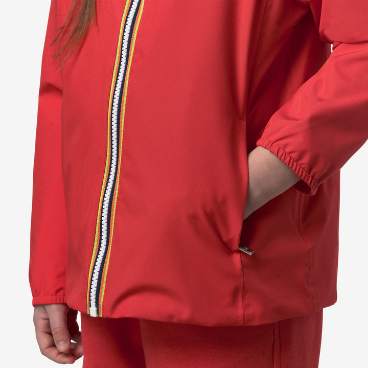 P. MARGUERITE STRETCH POLY JERSEY - Jackets - Mid - Girl - RED POPPY 2