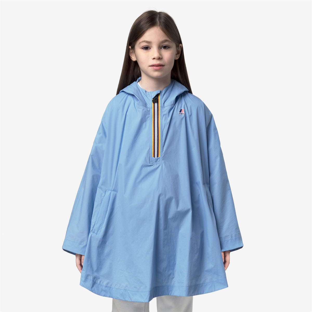 Jackets_KID UNISEX_P. LE VRAI 4.0 MORGAN_Poncho_Blue Cielo - Commercial 4
