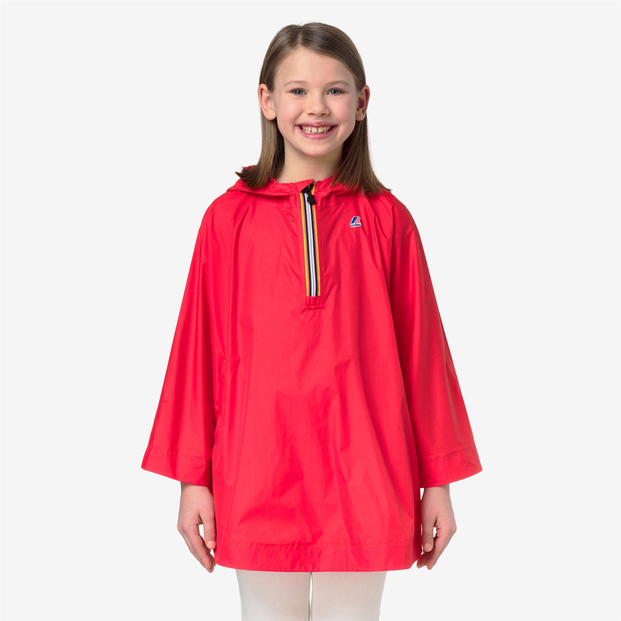 Jackets_KID UNISEX_P. LE VRAI 4.0 MORGAN_Poncho_Red Poppy - Commercial 4