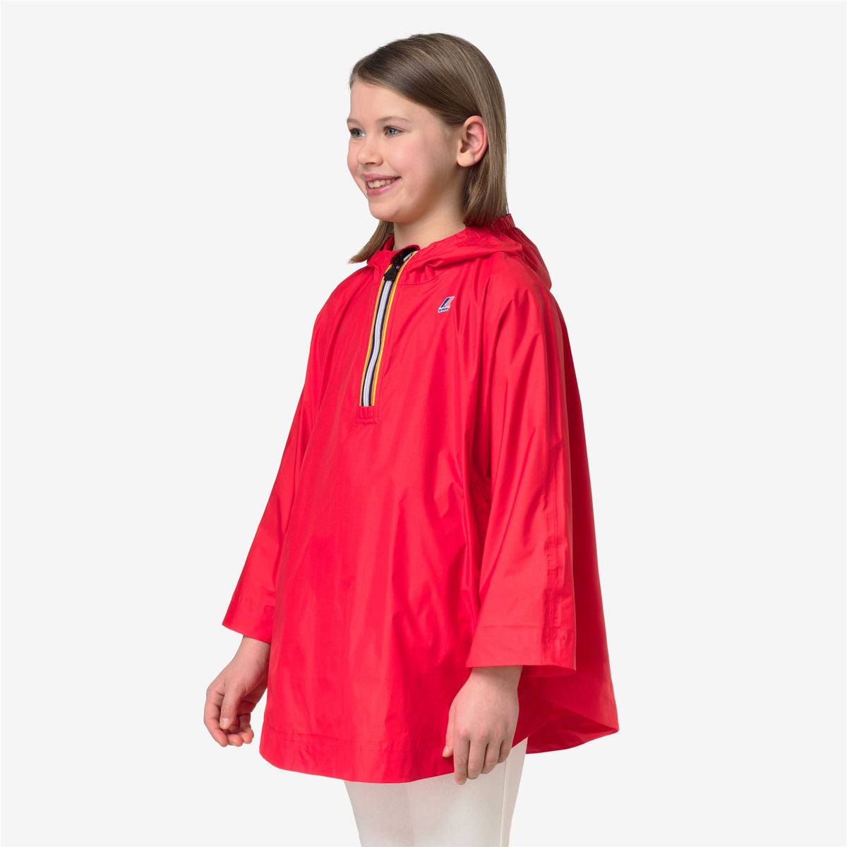 Jackets_KID UNISEX_P. LE VRAI 4.0 MORGAN_Poncho_Red Poppy - Commercial 5